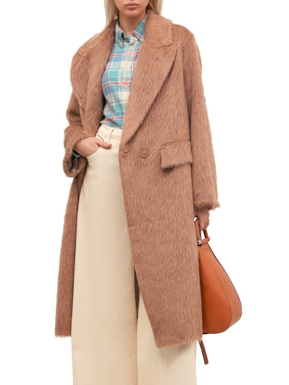 Dorothee Schumacher Pure Luxury Brown Alpaca & Wool Coat